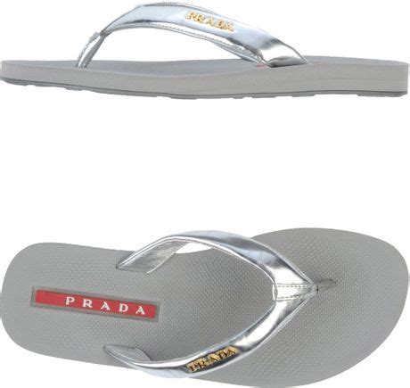 real real prada silver woven buckle flip flops|Women's Prada Sandals and Flip.